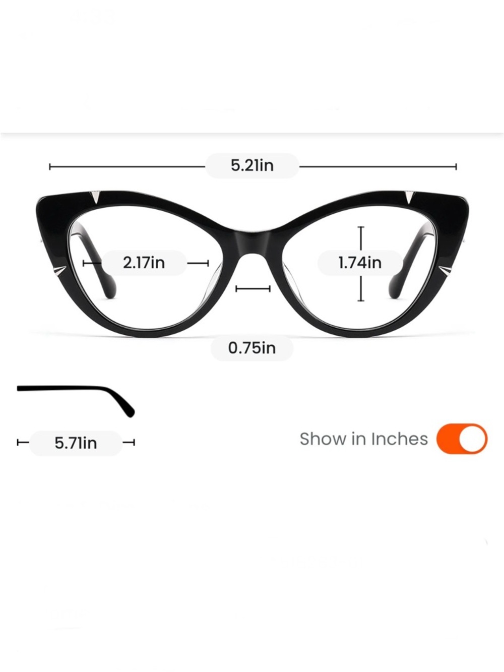 NEW Black Vooglam Slay eyeglass frames L - Picture 2 of 13